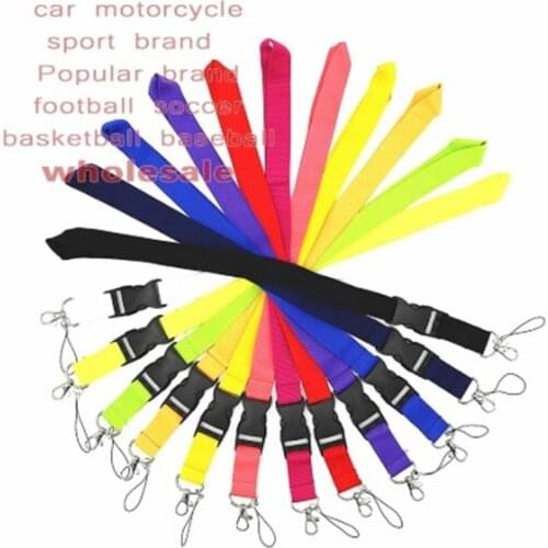 60pcs Car Auto Motorcycle Sport Brand Logo key lanyard ID badge Holders mobile neck strap keychains