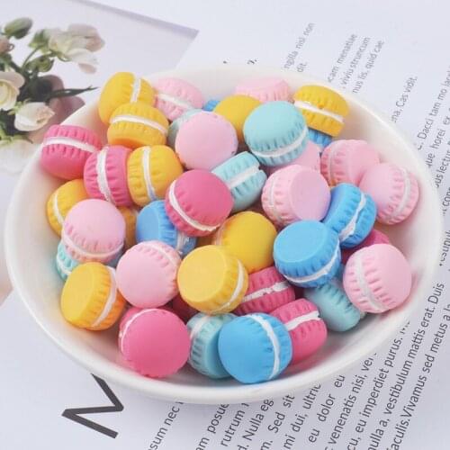 8pcs Dollhouse Mini Food Macaron Decoration Miniature Toy Doll Food Kitchen Toy Doll Accessories