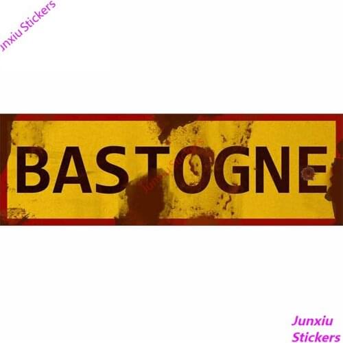 Bastogne Battle of The Bulge Sign Motorcycle Surfboard Car Stickers Personality for Bumper Window Decal Anime Graphics KK13*5cm