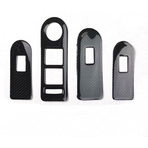 For Buick Lacrosse 2009-2012 Left Hand Drive Car Door Armrest Window Lift Switch Cover Trim ABS Styling Accessories 4pcs