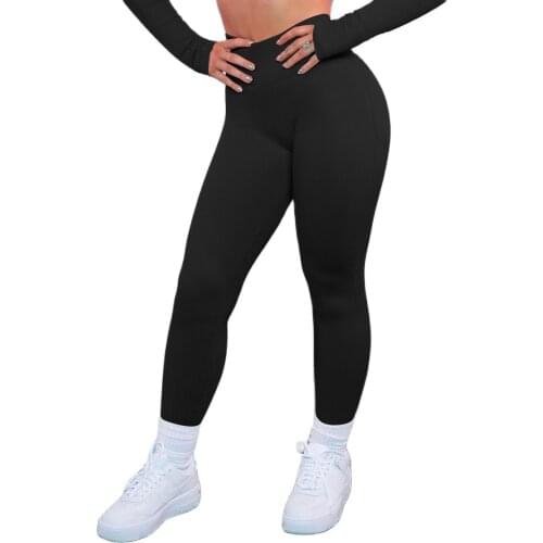 Stretchy Black Pants Coffee Sexy Yoga Pants Gray High Waist Yoga Leggings Joggers Women Fitness Tights Green Gym Sport Trousers