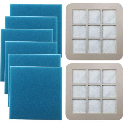 HEPA Filter with Cotton for Philips FC5225 FC5226 FC5228 FC5822 FC5823 FC5826 FC5828 FC5830 Vacuum Cleaner Parts Replacement