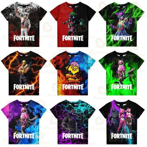 Boys Girls Cartoon T-shirt Fortnite 3 To 14 Years Spike Victory Kids Tshirt Battle Royale 3D Print Tees Tops Teen Clothes
