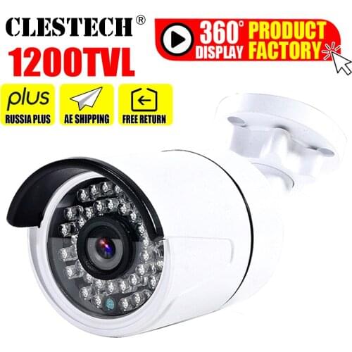11.11BigSale Cmos 1200TVL Hd Cctv Camera Out indoor Waterproof ip66 IR-CUT 36Led Night Vision Video monitoring security vidicon