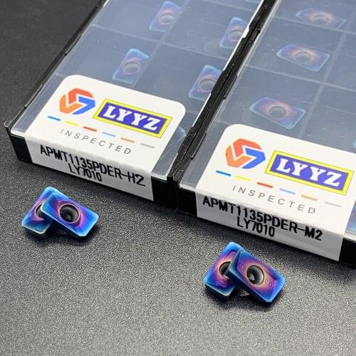 Carbide APMT1135 M2 APMT1135 H2 Turning Tool Blue Flame Series CNC Milling Blades APMT1135 M2/H2