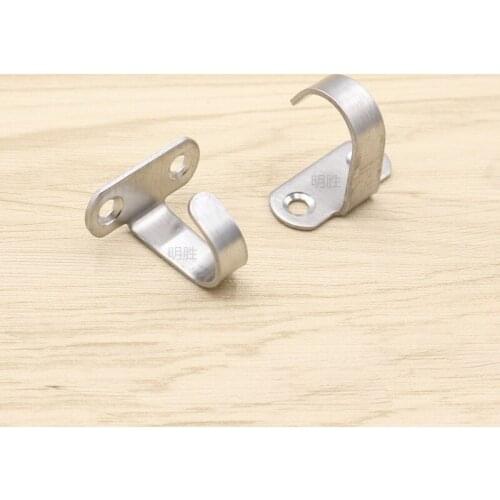 Hooks Stainless Steel J-hook Door Wall Clothes Towel Hook Pasted Metal Bathroom Bracket Kitchen Bathroom Accessories