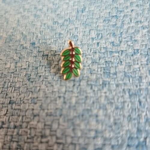 Small Masonic Leaf Lapel Pin Souvenir Acacia Sprig badge