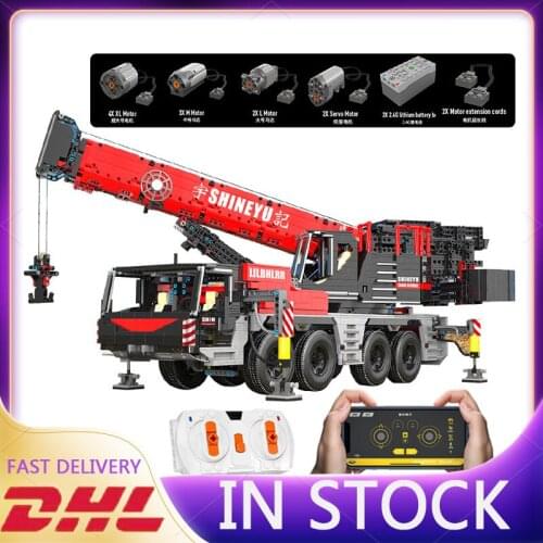 MocStyle YC-22003 High Tech Toys RC APP Motorized Mobile Crane Building Blocks Assembly Model Christmas Gifts for Children