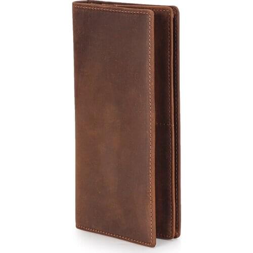 New Arrivals Premium Cowhide Leather Men Wallet Multi-function Retro Style Coin Purse For Male Dropshipping Men Travel Wallets