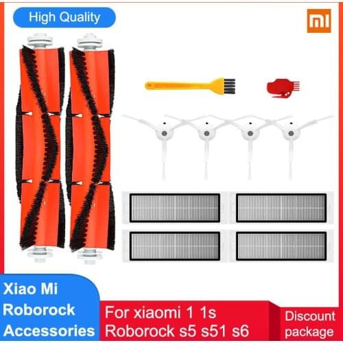 HEPA Filter Roller main side brush for Xiaomi 1 1s MI Robot Vacuum Cleaner Roborock S50 S5 Max Mijia Vacuum Cleaner Accessories