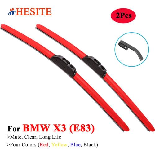 HESITE 2021 Colorful Windshield Wiper Blades For BMW X3 Xdrive F25 G01 F97 SUV S Drive 20i 30i Accessories 2018 2019 2020 2021
