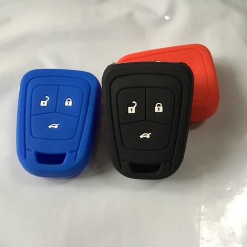 Rubber Soft Silicon Cover Key Holder Case For Chevrolet Chevy Spark Aveo Volt Sonic Cruze Camaro Equinox Malibu 3 Button Remote