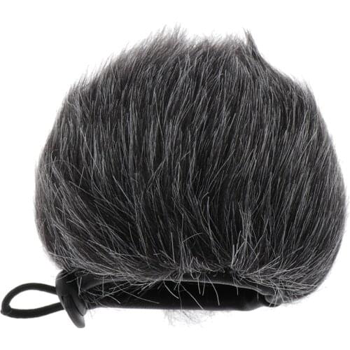 Handheld Interview Microphone Windscreen Fur Mic Cover Wind Muff 5.5x6cm