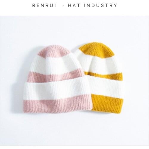 Wool Knitted Cap Women Men Skullcap Autumn Winter Brand Skullies Beanies Baggy Melon Cap Designer Durags and Bonnets Wholesale