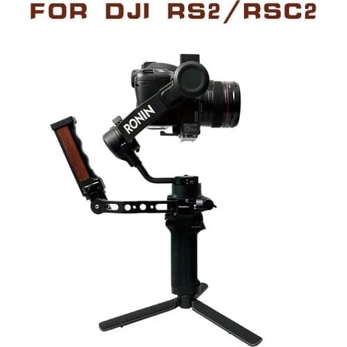 DSLR Camera Stabilizer Ronin S Handle Grip Handgrip for DJI RoninS can Adjust 180 Degree with Cold Shoe Monitor Video Light Mic