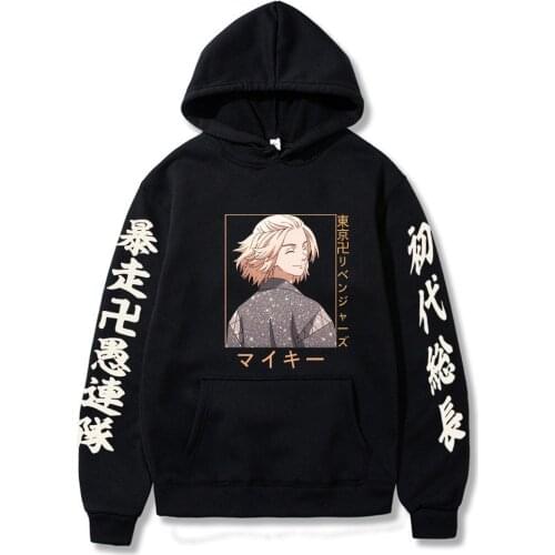 Tokyo Avengers Mickey Cute Anime Printed Hoodie Woman Harajuku Casual Hoodies Fashion Lace-up Women Hoody