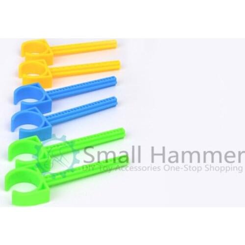 10PCS Multi-color button rod motor seat motor fixed rod 10-way rod science and technology building block yellow blue green