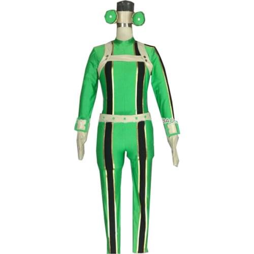2017 Asui Tsuyu Cosplay Costume Boku no Hero Academia Battle Clothing
