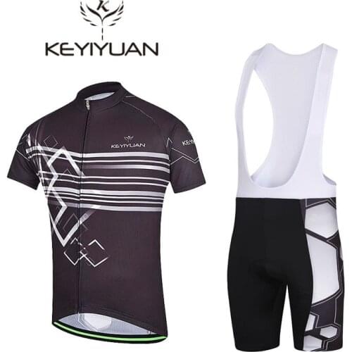 2018 men KEYIYUAN Hexagon Aura cycling clothing cycling Jersey Jersey Probike upper garment cycling jacket set