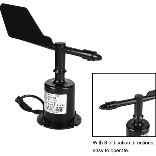 0-10V 8 Directions Environmental Signal Output Polycarbonate Wind Speed Sensor Anemometer