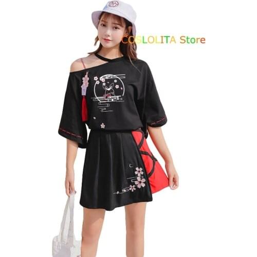 Anime Grandmaster of Demonic Cultivation Cosplay Costumes Summer Loose Short Sleeve T-shirt MDZS Men Women Student pullover Tops