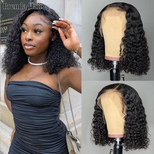 Straight Short Bob Human Hair Wigs 13x6 Lace Frontal Wig Straight Bob Colored Lace Front Wigs Brazilian Human Hair Wigs