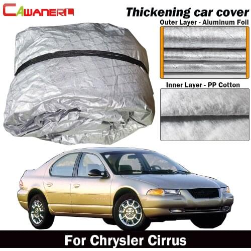 Cawanerl For Chrysler Cirrus Waterproof Car Cover Anti-UV Sun Shade Rain Snow Hail Protection Cover Dust Proof