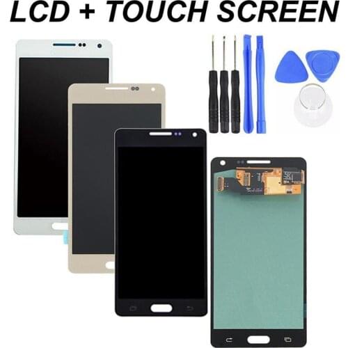 For Samsung Galaxy A5 2015 A500 A500F A500M Mobile phone LCD Display Touch Screen Digitizer Assembly with Brightness Control