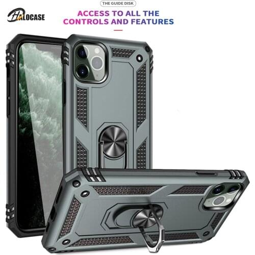 For iphone 11 12 Pro Max 12 Mini 5 5S SE 2020 7 8 6 6S Plus Case Luxury Armor Magentic Ring Phone Case for iphone X XR XS Max