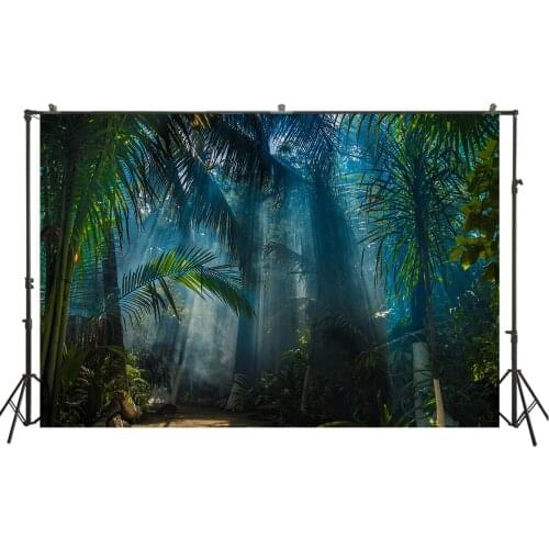 Jungle Backdrop For Party Livestreaming Photography Backdrops Online Classroom Video Background Photoshoot Birthday Party Decors