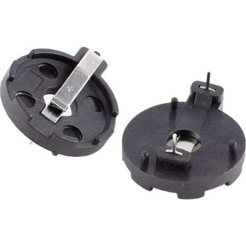 HFES Hot New 2Pcs Coin Cell Button Battery Socket Holder DIP 2 Pins for CR2032