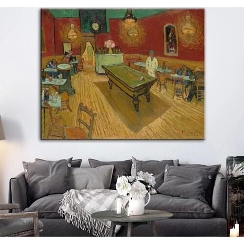 The Night Cafe Canvas Art Paintings On The Wall Vincent van Gogh Impressionist Famous Wall Art Prints For Living Room Cuadros