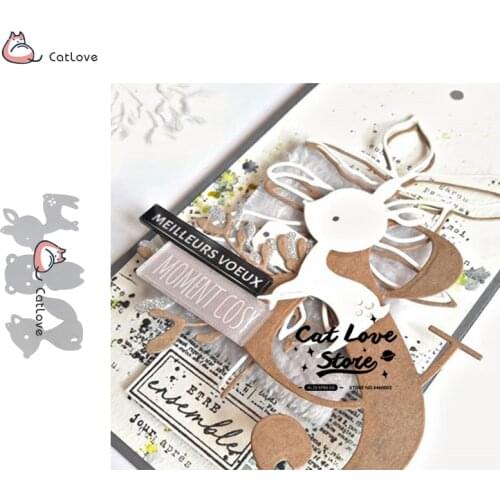Fox Bear Deer Animal Metal Cutting Dies Stencil For DIY Scrapbooking Paper Card Decorative Craft Dies Embossing Die Cut New 2019