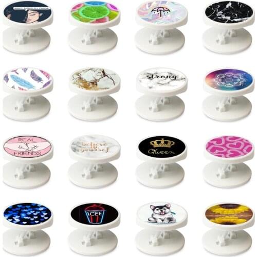 Cute Folding Stand Holder For Mobile Phone Case 3D Funny Cartoon Grip Finger Holder For iphone 11 For Huawei Phone Case