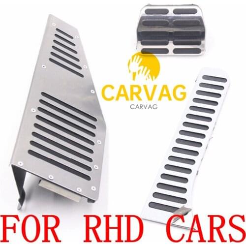FOR RHD VW Golf 6 MK6 Jetta MK5 Scirocco Octavia PASSAT B6 B7 CC Stainless Steel Manual Transmission MT Pedal Pads Foot Rest