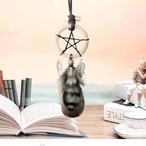 DIY Star Net Dream Catcher Pendant Keyring Key Ring Keychain Car Hangings