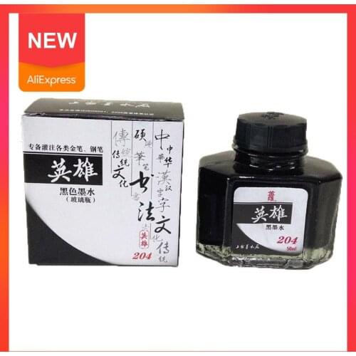 50ml Red Blue Black Bottled Glass Pen Ink Smooth Writing Office Fountain Ink School Stationery Supplies Pen Student Refill G3S9