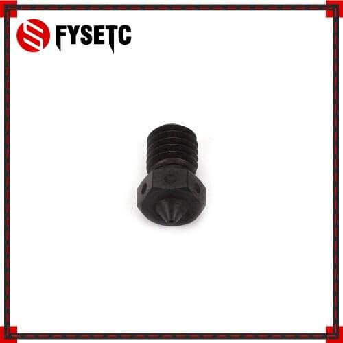 Top Quality Hardened Steel V6 Nozzles For High Temperature 3D Printing PEI PEEK Carbon Fiber Filament For E3D Titan Aero Hotend