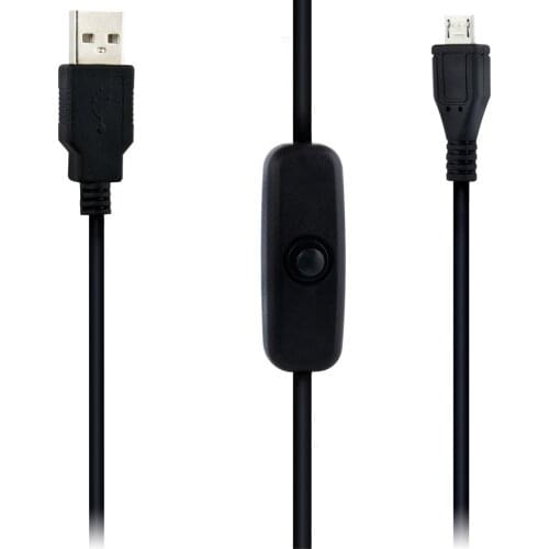 USB To Micro USB Power Charging Cable with ON/OFF Switch For Raspberry Pi Easy Start/Reboot