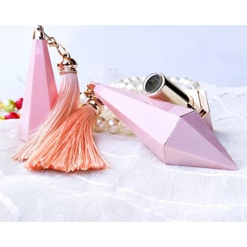 10pc/lot 12.1mm Lipstick Tube Blue Empty Lip Rouge Compact Container Beauty Tool Diamond Shape DIY Lip Balm Lipgloss Tube Tassel