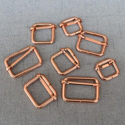 100 Pcs/Lot 15mm 20mm 25mm 32mm Heavy Metal Adjuster Slider Bag Handbag Cat Dog Collar Sewing Garment Accessory Straps Belt