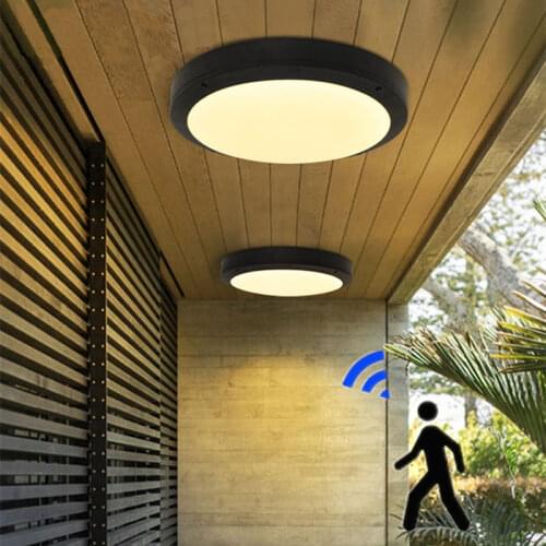 16/20W Round/Oval LED Wal Lamps Moistureproof Front Porch Ceiling Light Waterproof Outdoor Surface Mount Garden BathroomLighting