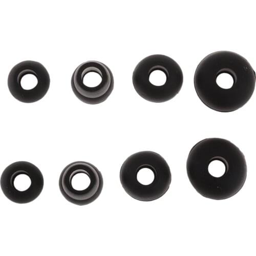 4 Pairs Replacement Silicone Eartips Earbuds for Powerbeats 2 Earphones Water-washable Durable Flexible Antistatic