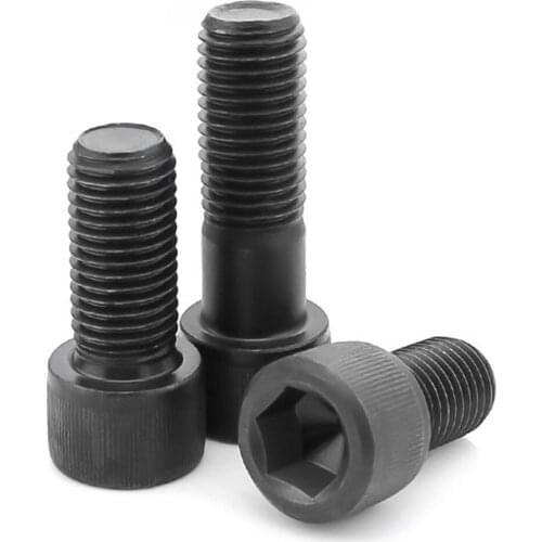 5Pcs 12.9 Grade Carbon Steel Black BSW Allen Head Hexagon Socket Bolts Hex Socket Head Cap Screws 1/4-20 3/8-16