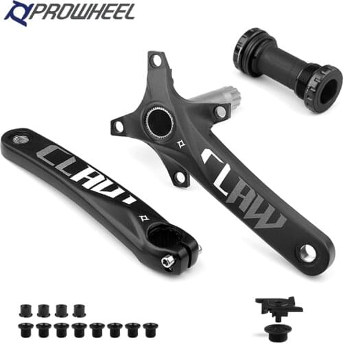 PROWHEEL 104BCD Mountain Bike Crankset Aluminum Alloy With Bottom Bracket BB MTB Bicycle Crank Bike Accessories 170mm 175mm