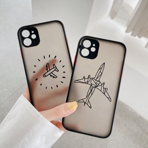 World Map Travel Just Go hard Cover For iPhone 12 11 Pro Max life Airplane Soft Case For iPhones 6s 7 8 Plus SE2020 X XR XS MAX