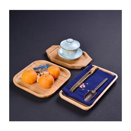 Wood Storage Tray Tea Set Tea Tray One Pot Two Cups Cover Bowl Tea Cup Tray Tea Towel Pad Kung Fu Accessories Bamboo Tea Tray