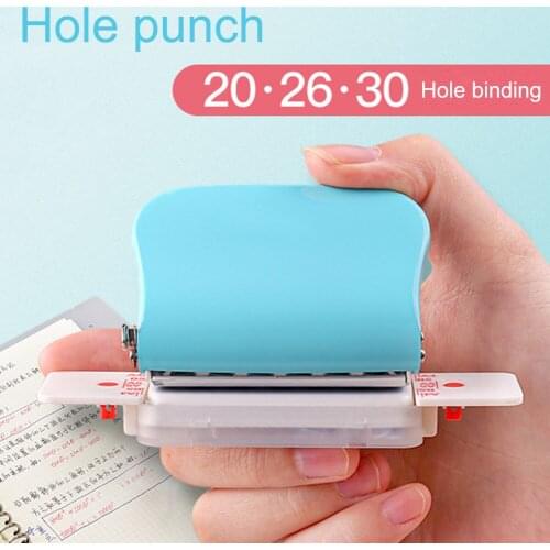 Fromthenon Leaf Paper Punch 30/26/26 Hole Puncher A4/A5/A6 Planner Scrapbooking Tool Binding Supplies School & Office Stationery