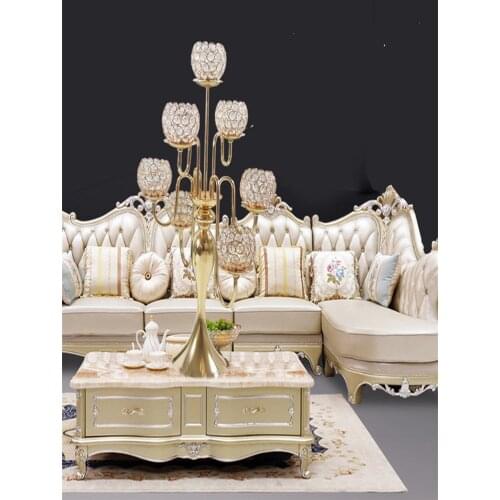 75CM European seven-headed crystal candlestick wedding props acrylic road lead home decoration Christmas ornaments