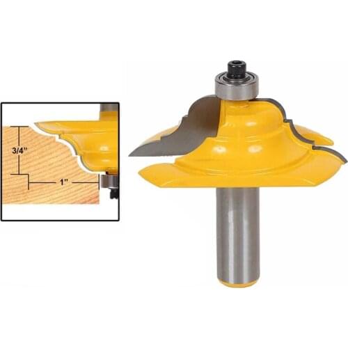 1pc 12mm 1/2" Shank Table Edge Router Bit French Baroque Line Woodworking Milling Cutter for Wood Machine Tool MC03126